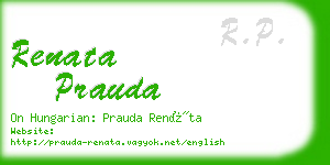 renata prauda business card